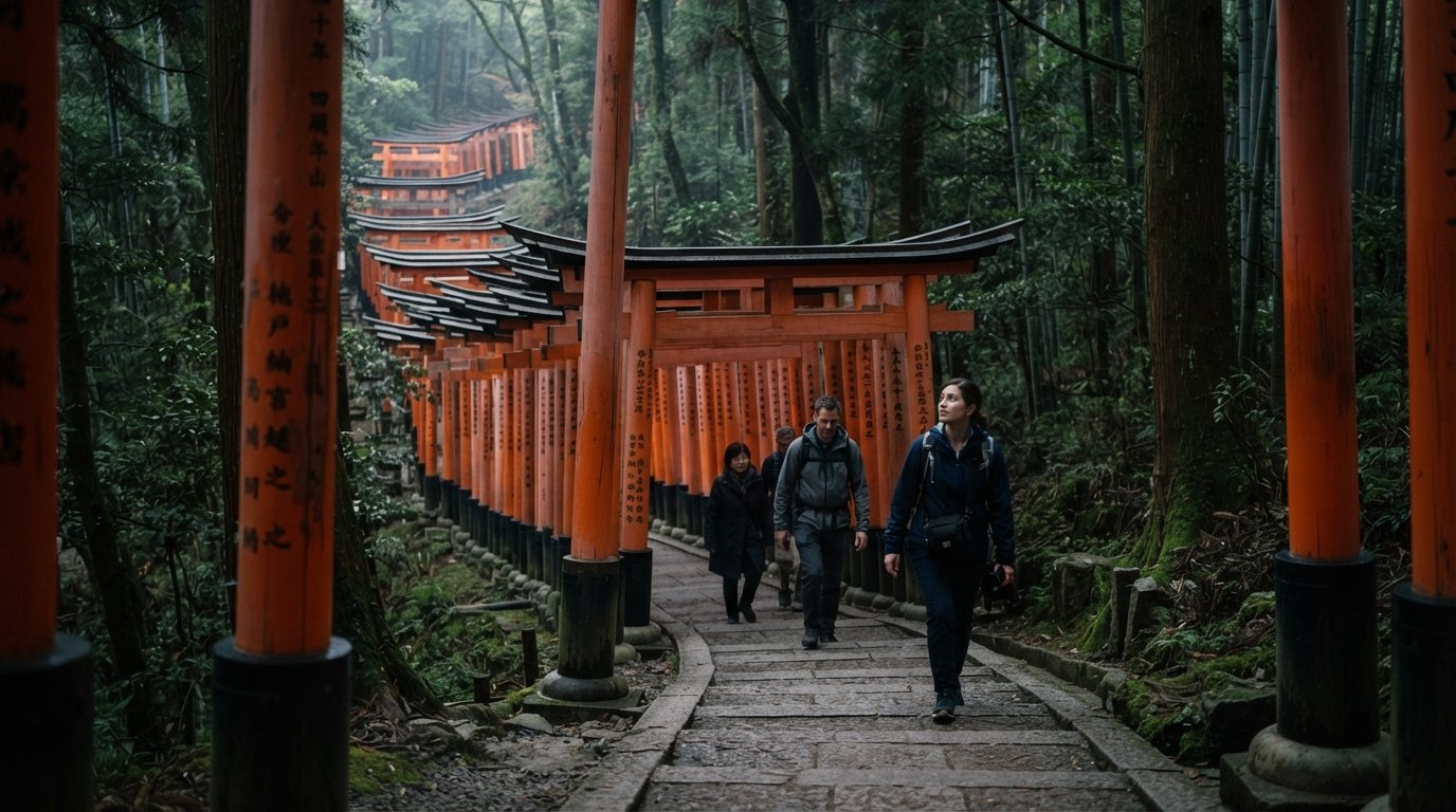 Fushimi, Kyoto: where the torii climb ends and the sake begins